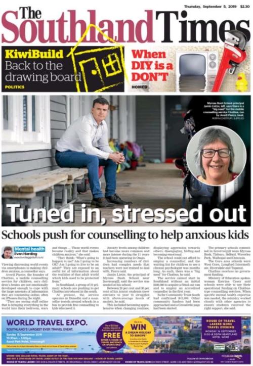 Front Cover of The Southland Times